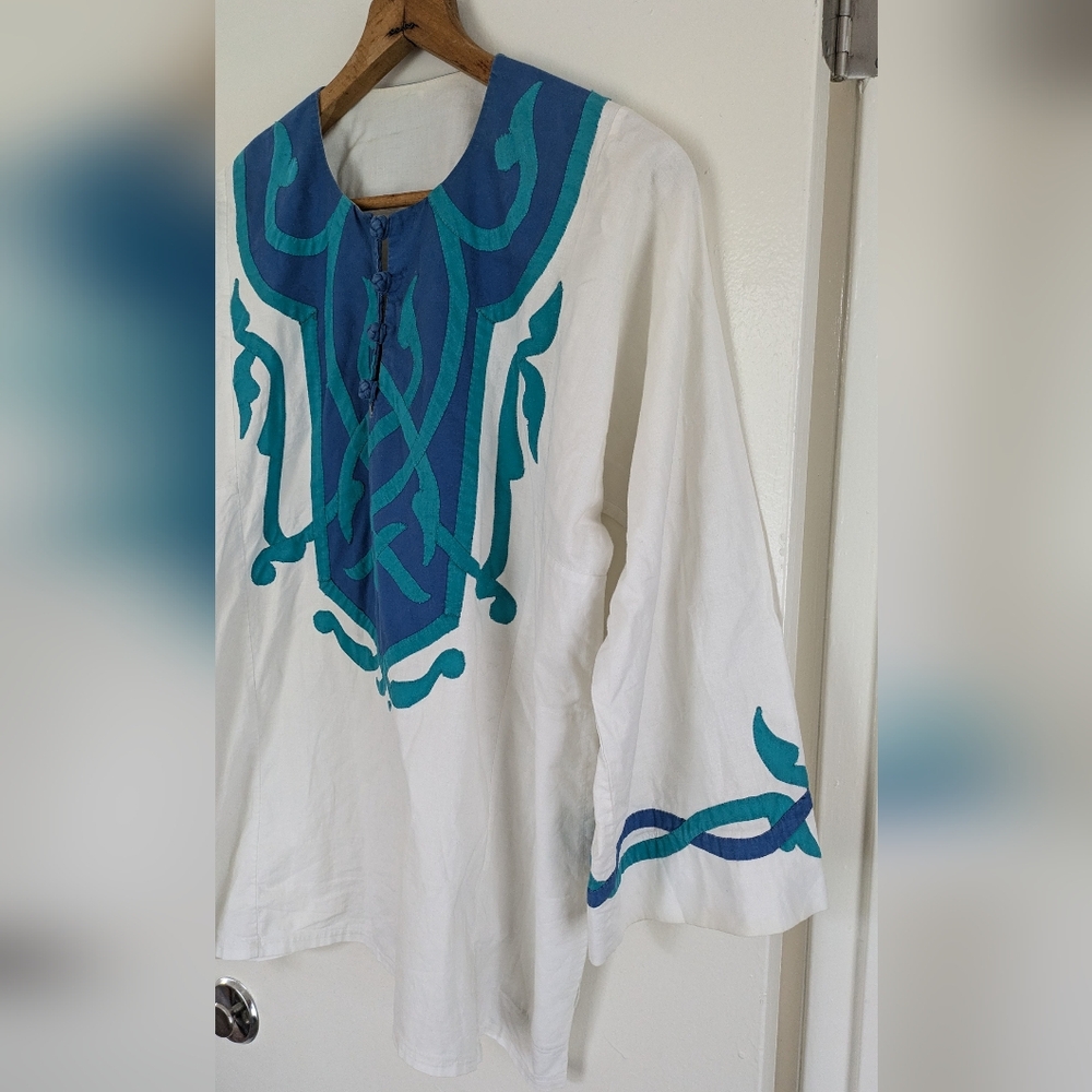 OOAK Vintage Handmade Embroidered Tunic - Picture 11 of 13